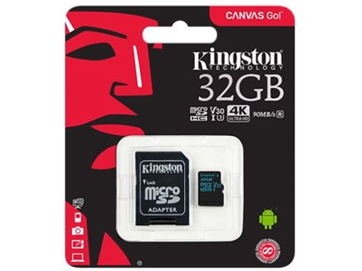 [88732] MEMORIA MICROSD 32GB KINGSTON, SDHC, CLASE 10 UHS-1, A1, INCLUYE ADATADOR SD.