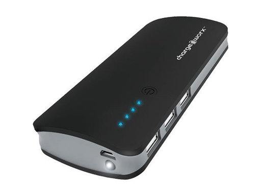 [82710] CARGADOR MOVIL (POWER BANK) CHARGEWORX, BATERIA RECARGABLE 10,000 MAH, 3 X  USB PARA SMARTPHONES & TABLETS,  OUTPUT 5V, (1 X 1AMP),( 2 X 2.AMP), NEGRO , CARGA RAPIDA / INCLUYE CABLE MICRO USB