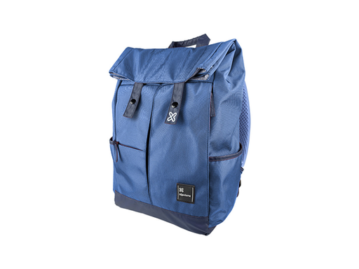 [90634] BULTO DE NOTEBOOK KLIPX ALPINE 15.6" TIPO MOCHILA, CON SUJETADOR, COMPARTIMIENTOS DE SEGURIDAD, AZUL (KNB-360BL)