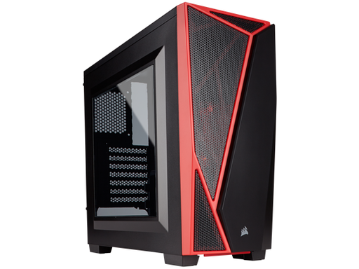 [88396] CASE CORSAIR CARBIDE SPEC-04 GAMING, MID TOWER, BLACK/RED, USB 3.0 X2, AUDIO IN / OUT, 7 EXPANSION SLOT, 2X 2.5", 3X 3.5", PANEL LATERAL ACRÍLICO, (CC-9011107-WW)