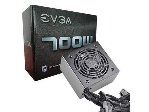 [87733] POWER SUPPLY EVGA 700 W1 80+ WHITE, 100 - 240 VAC, 10 / 6A, 50 - 60 HZ, TAMAÑO 85 MM (H) X 150 MM (W) X 140 MM (L)