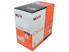 [68082] ROLLO DE CABLE UTP NEXXT, CAT-6, 1000 PIES, AZUL.