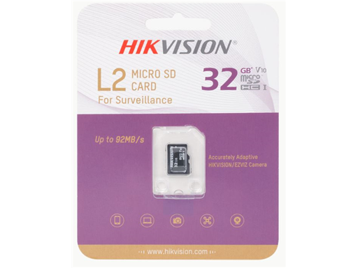 [93134] MEMORIA MICROSD HIKVISION 32GB CLASE 10 ESPECIALIZADA PARA VIDEOVIGILANCIA
