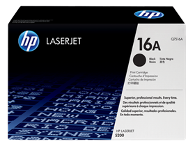 [69734] TONER HP 16A - Q7516A - NEGRO - 12,000 PAGINAS - PARA IMPRESORA LASERJET - 5200DTN, 5200TN, 5200