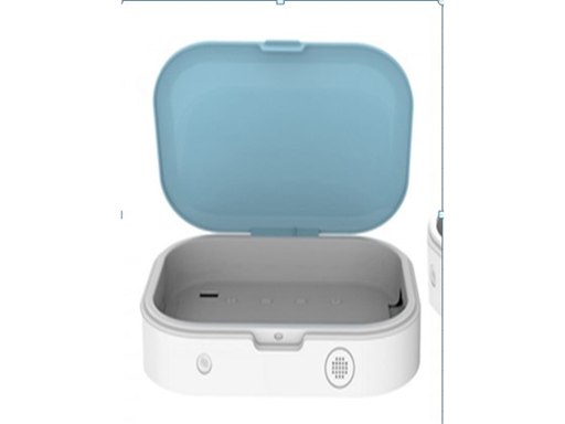 [89253] CAJA DE ESTERILIZACIÓN PARA CELULARES SE ADAPTA A TELÉFONOS DE HASTA 17.5 CM (6.9") / TIEMPO DE DESINFECCIÓN: 5 MIN /LONGITUD DE ONDA UV: 275-280 NMVIDA ÚTIL DE LUZ UV: 10,000H /NÚMERO DE LÁMPARAS UV: 2 / PUERTO USB /AROMATERAPIA /ESTERILIZACIÓN DE 360°