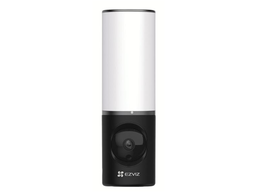 [91908] CAMARA LUZ DE PARED DE 700 LUMES, INTERIOR/EXTERIOR MARCA EZVIZ, MODELO LC3, 32GB, 2560 X 1440P, DETECTOR DE MOVIMIENTO, CHARLA BIDIRECCIONAL, IR, IP65.