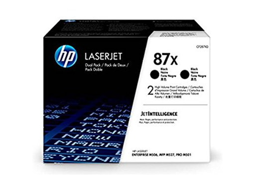 [85796] TONER HP 87X - CF287X - NEGRO - ALTO RENDIMIENTO - 18,000 PAGINAS - PARA IMPRESORA LASERJET M506 SERIE, M527 SERIE Y M501N