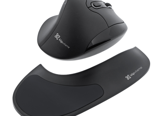 [87800] MOUSE WIRELESS KLIPX FLEXOR, 6 BOTONES, 2.4 GHZ, SEMI VERTICAL, ADAPATDOR USB, CON PESTAÑA DESMONTABLE (KMW-750)