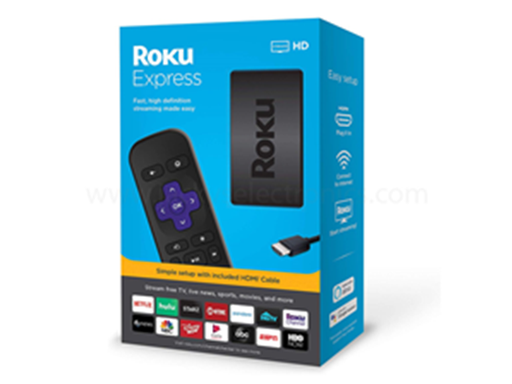 [89991] ROKU STREAMING  EXPRESS - 1080P -  PUERTO HDMI PARA CONVERTIR TV NORMAL EN SMART TV, CONTROL REMOTO.