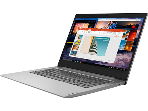[89901] LAPTOP LENOVO IDEAPAD 1 14, 14" HD, AMD A6-9220E DUAL CORE 1.6GHZ, 4GB, 64GB EMMC, WINDOWS 10 HOME, BLUETOOTH 4.2, 1 X HDMI PORT, 2 X USB 3.0 PORT, LECTOR DE TARJETA MICROSD, (NO ETHERNET PORT) LITHIUM-ION BATTERY 32WH, PLATINIUM GRAY, INGLES