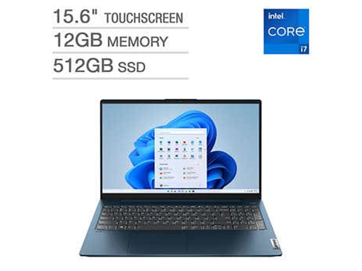 [92709] LAPTOP LENOVO 5 15ITL05, 15.6" IPS FHD TOUCHSCREEN, I7 1165G7 2.8 GHZ QUAD CORE, 12GB, 512GB SSD, WINDOWS 11 HOME, WIFI 6, BLUETOOTH 5.1, BACKLIT KEYBOARD, 1 X HDMI PORT, 2 X USB 3.2 GEN 1, 1 X JACK 3.5" AUDIO/MIC, LITHIUM-ION BATTERY, ABYSS BLUE, INGLES (82FG015VUS)