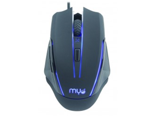 [86694] MOUSE GAMING MYO SERIE 6, SENSOR ÓPTICO 6 BOTONES, VELOCIDAD DEL MOUSE AJUSTABLE ENTRE 800 A 2400 DPI, 4 COLORES, RGB LIGHTING (MYO-GM6)
