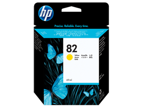 [60873] CARTUCHO HP 82 - C4913A - AMARILLO - 69ML - PARA IMPRESORA DESIGNJET 500 / 500PS / 500PS PLUS / 10PS / 120 / 20PS