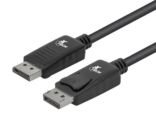 [81362] CABLE XTECH DISPLAYPORT MACHO - MACHO, SOPORTA 4K, 6 PIES, NEGRO (XTC-354)