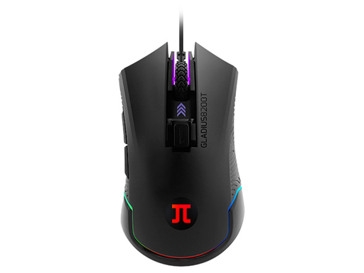 [91035] MOUSE PRIMUS PMO-102, GAMING GLADIUS 8200T, OPTICO USB, 6 BOTONES, VELOCIDAD AJUSTABLE ENTRE 1000 A 8200 DPI, COLORES RGB AJUSTABLE CON SOFTWARE (PMO-102)
