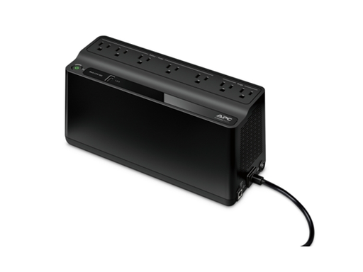 [91383] UPS APC BE600M1 BACK-UPS, 0.6KVA (600VA), 330 WATTS, INPUT 120V / OUTPUT 120V, 2 X NEMA 5-15R (PROTECCIÓN CONTRA SUBIDAS DE TENSIÓN), 5 X NEMA 5-15R (BATERÍA DE RESERVA), 1 USB CHARGING PORT.