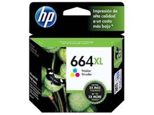 [78775] CARTUCHO HP 664XL - F6V30AL - TRICOLOR - ALTO RENDIMIENTO - 8ML - PARA IMPRESORA INK ADVANTAGE 2135 / 3635 / 4535 / 3835 / 1115 / 3785