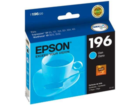 [72859] CARTUCHO EPSON 196 CYAN, COMPATIBLE CON IMPRESORA XP101, XP201, XP211, XP214, XP401, XP411, WF-2532,  TRAMO 3 JAULA