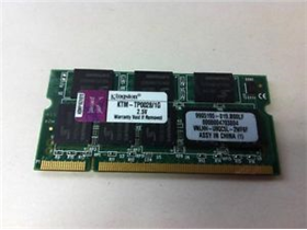 [65707] MEMORIA 1GB (1X1GB) KINGSTON, P/LAPTOP, DDR, 266MHZ, PC-2100, ECC. PARA EQUIPOS IBM THINKPAD T40.
