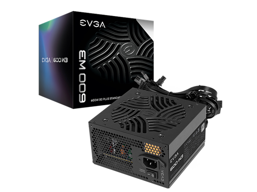 [91973] POWER SUPPLY EVGA 600 W3, 80+ WHITE 600W, 100-240V~, 9-4.5A, 60/50 HZ