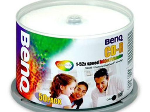 [63980] CD BENQ CDR 52X -  50 CAKE BOX  PRINTEABLES 99.17A00.PQ4