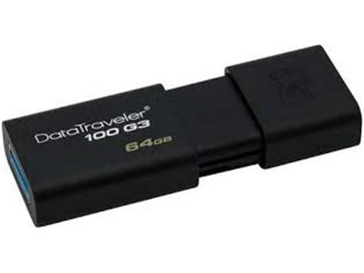 [79432] MEMORIA USB 64GB KINGSTON, 3.0 KINGSTON, DATA TRAVELER 100 G3.