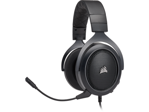 [88179] AUDIFONO CON MICROFONO CORSAIR HS50, GAMING PREMIUM, ESTEREO, MICROFONO DESMONTABLE, (1) CONECTOR 3.5" (INCLUYE ADAPTADOR), BANDA AJUSTABLE, CONTROL DE VOLUMEN Y MIC, ALMOHADILLAS ACOLCHADAS PARA LARGAS HORAS DE JUEGO, COMPATIBLE CON XBOX ONE, PS4, NINTENDO SWITCH Y PC, COLOR CARBON, (CA-9011170-NA)