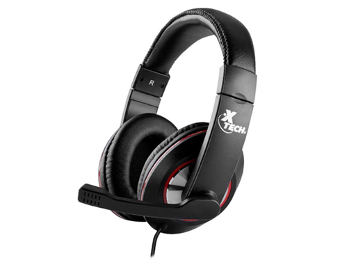 [89855] AUDIFONO CON MICROFONO XTECH KALAMOS GAMING, USB, NEGRO / ROJO (XTH-531)