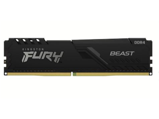 [91720] MEMORIA 8GB (2X4GB) KINGSTON, P/DESKTOP, DDR4, 2666MHZ, PC4-21300, NO-ECC, CL16, FURY BEAST.