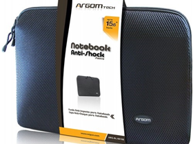 [78778] COVER ARGOM NEGRA (TIPO FUNDA) DE 15.6" ANTI-SHOCK PARA PARA LAPTOP.