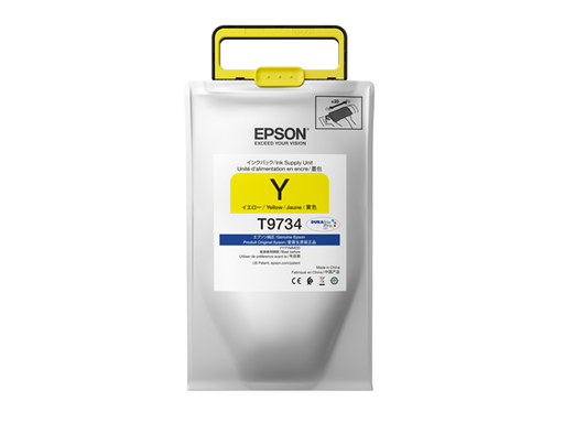 [87381] BOLSA DE TINTA EPSON T973 AMARILLO, RENDIMIENTO DE TINTA 20,000 PAGINAS, COMPATIBLE CON EPSON, WORKFORCE PRO WF-C869R.