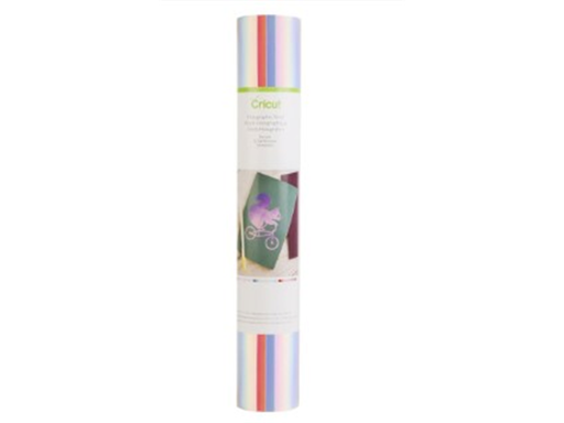 [93429] ROLLO DE HOJAS CRICUT DE VINIL HOLOGRAFICO, (3 HOJAS)  12X24". CREE CALCOMANÍAS, ETIQUETAS MÁS FÁCILMENTE PARA DECORACIÓN PERSONALIZADA, RECIPIENTES DE COCINA, CUBIERTAS DE DISPOSITIVOS ELECTRÓNICOS, VENTANAS DE AUTOS. COLOR ROJO, AZUL Y CREMA (2004224).