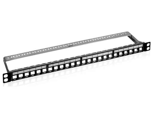 [78410] PATCH PANEL DE 24 PUERTOS CAT6, MODULAR, NEXXT. DE ALTA DENSIDAD NO INCLUYE CONECTORES. (PCGPSMOHU24HDBK)