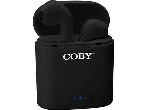 [90037] AUDIFONO CON MICROFONO COBY EARPODS BLUETOOTH, NEGRO