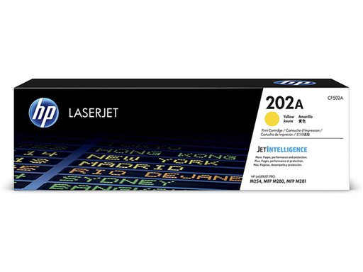 [83516] TONER HP 202A - CF502A - AMARILLO - 1,300 PAGINAS - PARA IMPRESORA COLOR LASERJET - M254, M281