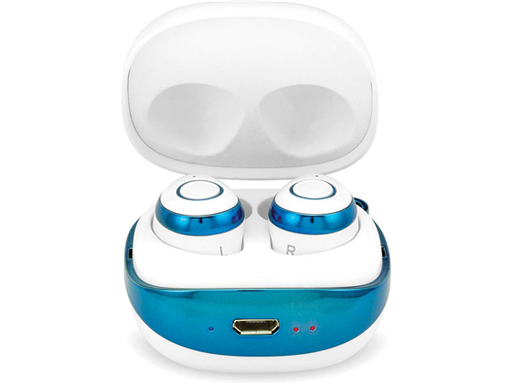 [86992] AUDIFONO INALAMBRICO COBY, BLANCO / AZUL, (CETW501WBL).