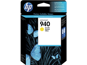 [65919] CARTUCHO HP 940 - C4905AL - AMARILLO - 11ML - PARA IMPRESORA OFFICEJET PRO 8000 / 8500