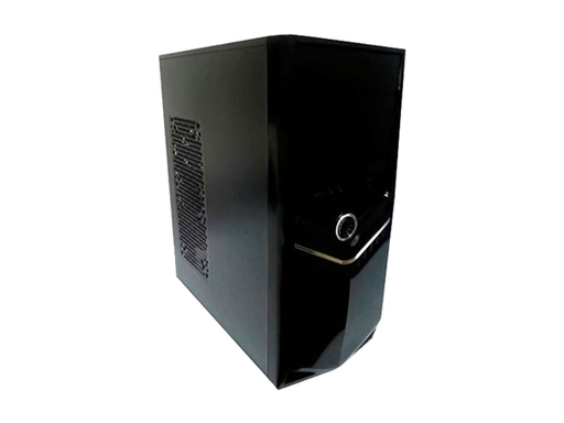 [90237] CASE MYO ATX MID TOWER NEGRA, 1 USB 3.0 + 1 * USB 2.0 MYO-ATX8080, FUENTE DE ALIMENTACIÓN DE 600W, PUERTO USB, AUDIO, MIC, VENTILADOR INCLUIDO