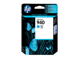 [65917] CARTUCHO HP 940 - C4903AL - CYAN - 10ML - PARA IMPRESORA OFFICEJET PRO 8000 / 8500