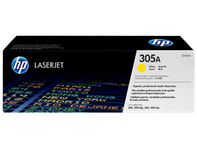 [70449] TONER HP 305A - CE412A - AMARILLO - 2,600 PAGINAS - PARA IMPRESORA COLOR LASERJET PRO - M351A, M375NW, M451, M475