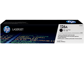 [68327] TONER HP 126A - CE310A - NEGRO - 1,200 PAGINAS - PARA IMPRESORA COLOR LASERJET - CP1025NW