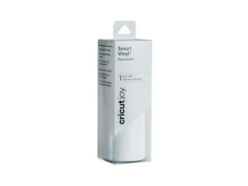 [93442] ROLLO DE VINIL CRICUT PERMANENTE INTELIGENTE , 5.5X48", PARA CRICUT JOY. IDEAL PARA PROYECTOS DE INTERIOR COMO CRISTALERÍA, PUERTAS DE DUCHA, TAZAS Y MÁS. COLOR GLOSSY - BLANCO. (2007093).