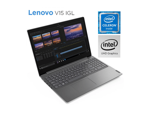 [93416] LAPTOP LENOVO V15 G2 LGL - INTEL CELERON N4020 1.10 GHZ,  15.6" FHD, INTEL UHD GRAPHICS, 8 GB RAM, 256 GB SSD NVME, WI-FI, IRON GREY, KBD: ENGLISH, WIN 10 64 BITS. (82C3001WSP)
