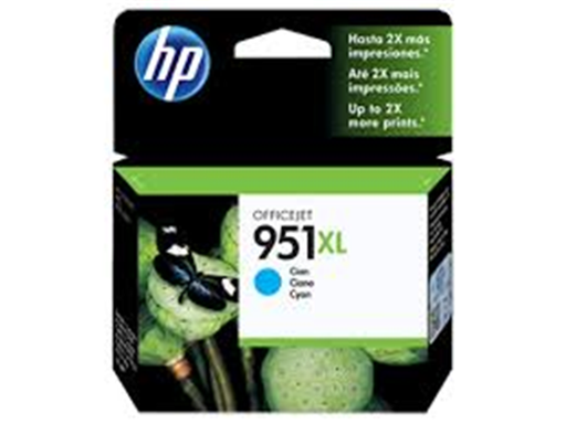 [78112] CARTUCHO HP 951XL - CN046AL - CYAN - ALTO RENDIMIENTO - 24ML - PARA IMPRESORA OFFICEJET PRO 251DW / 276DW / 8100 / 8600 / 8600 / 8610 / 8620