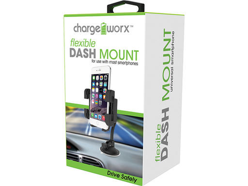 [82797] SOPORTE UNIVERSAL PARA SMARTPHONES & IPODS SOBRE TABLERO DE VEHICULO CHARGEWORX, NEGRO.