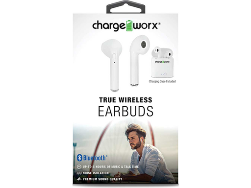 [86121] AUDIFONO CON MICROFONO CHARGEWORX EARPODS, BLANCO (CX9021WH)
