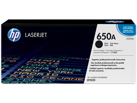 [70686] TONER HP 650A - CE270A - NEGRO - 13,500 PAGINAS - PARA IMPRESORA LASERJET COLOR ENTERPRISE CP5525DN, CP5525N, CP5525XH, M750DN