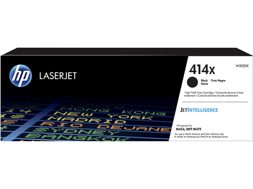 [87780] TONER HP 414X - W2020X - NEGRO - ALTO RENDIMIENTO - 7,500 PAGINAS - PARA LASERJET - M454DN- M454DW - M479FDW- M479DW