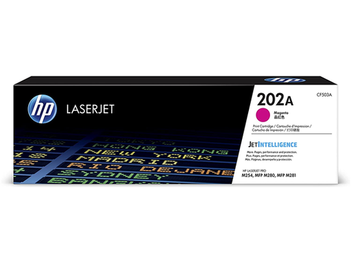 [83517] TONER HP 202A - CF503A - MAGENTA - 1,300 PAGINAS - PARA IMPRESORA COLOR LASERJET - M254, M281