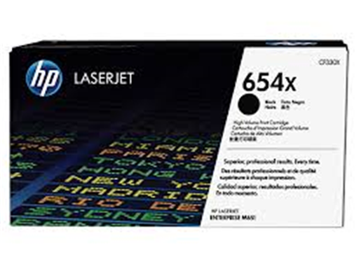 [80720] TONER HP 654X - CF330X - NEGRO - ALTO RENDIMIENTO - 20,500 PAGINAS - PARA IMPRESORA LASERJET M651